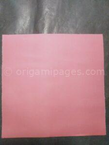 Origami Checkered Heart step: 1a