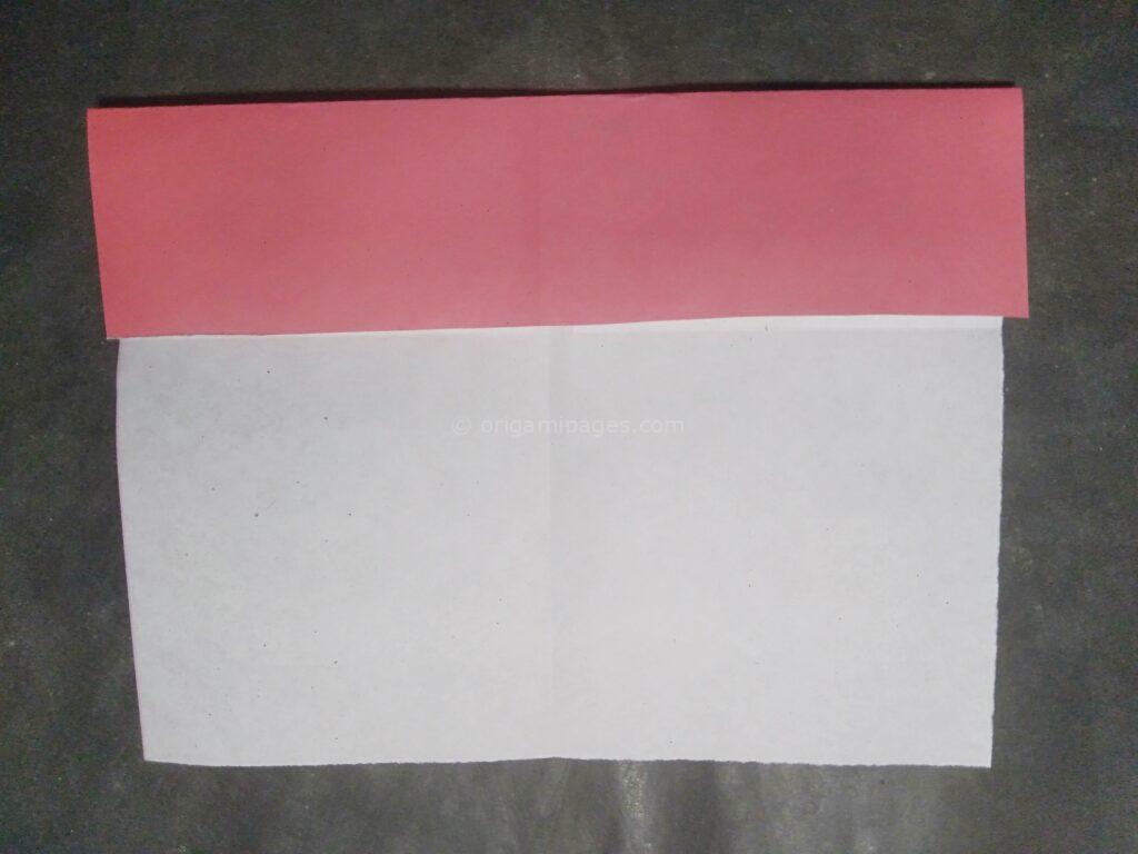 Origami Checkered Heart step: 3a