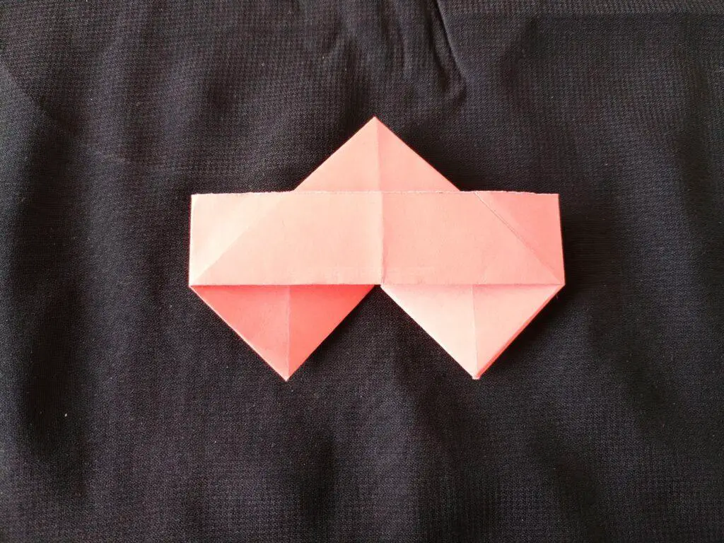 origami double heart step: 7