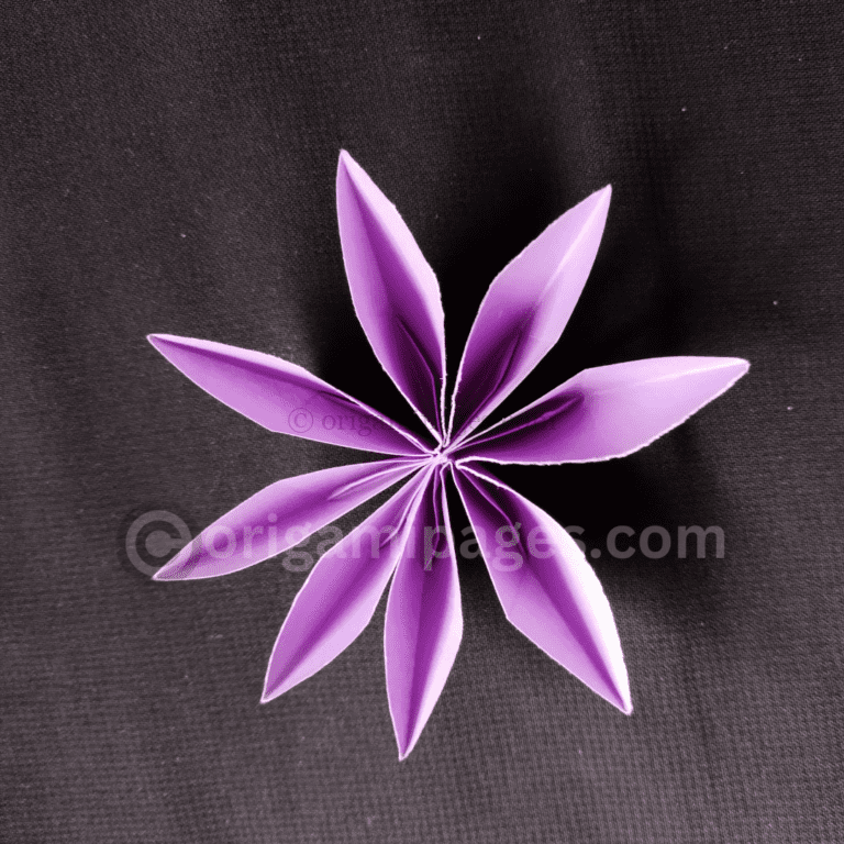 Fold An Easy Origami 8 Petal Flower