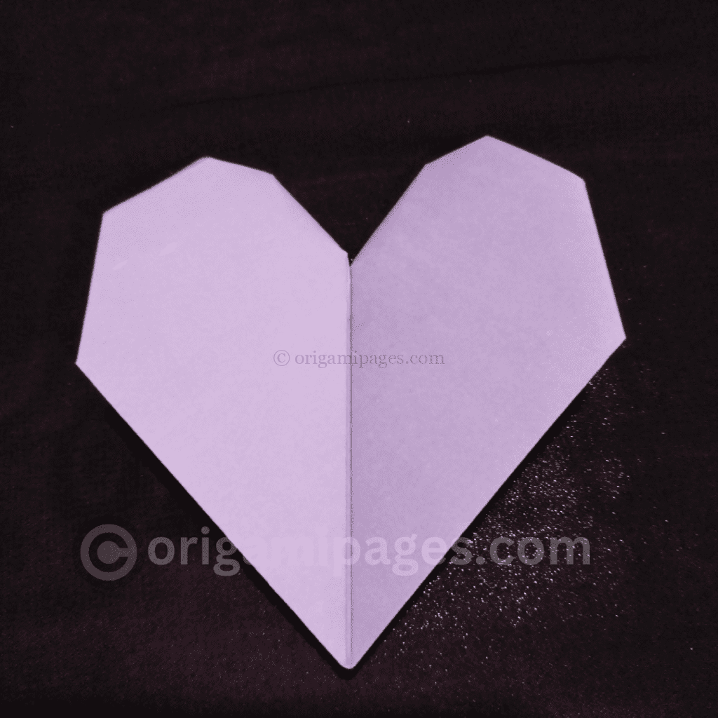 origami beating heart