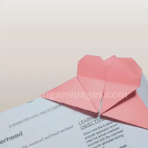 Origami corner heart