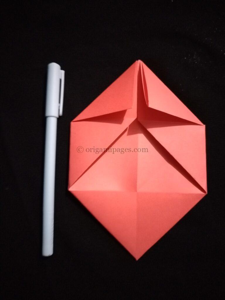 Origami Simple Heart step: 6