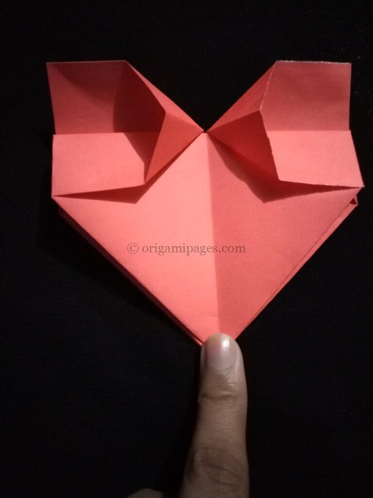 Origami Simple Heart step: 7