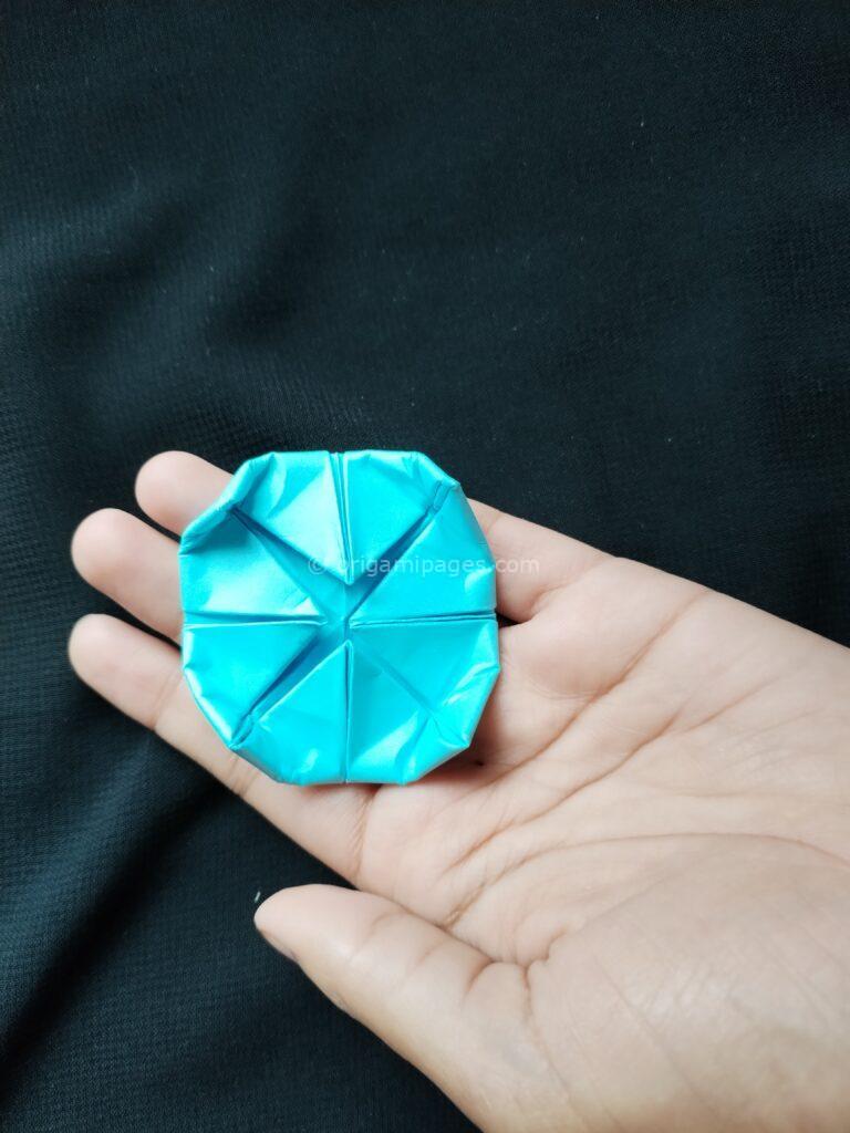 Origami water lily step 7