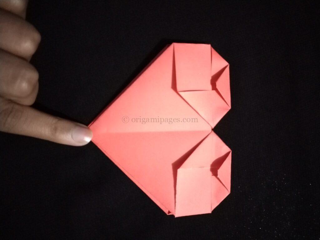 Origami Simple Heart step: 8b