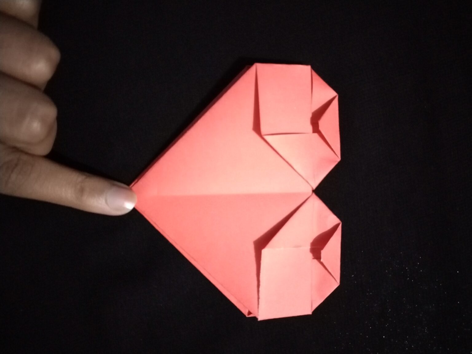 How to Make an Origami Simple Heart Step by Step.