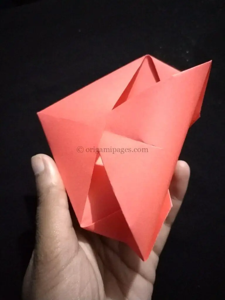 Origami Simple Heart step: 9a