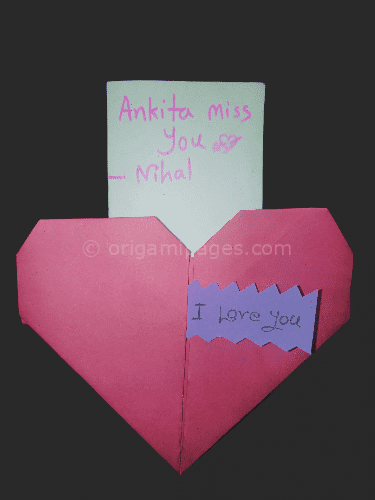 Origami Heart Place Card Instructions – Easy To Follow Guide