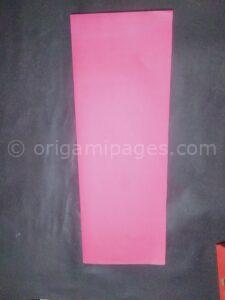 Origami heart place card card step: 2