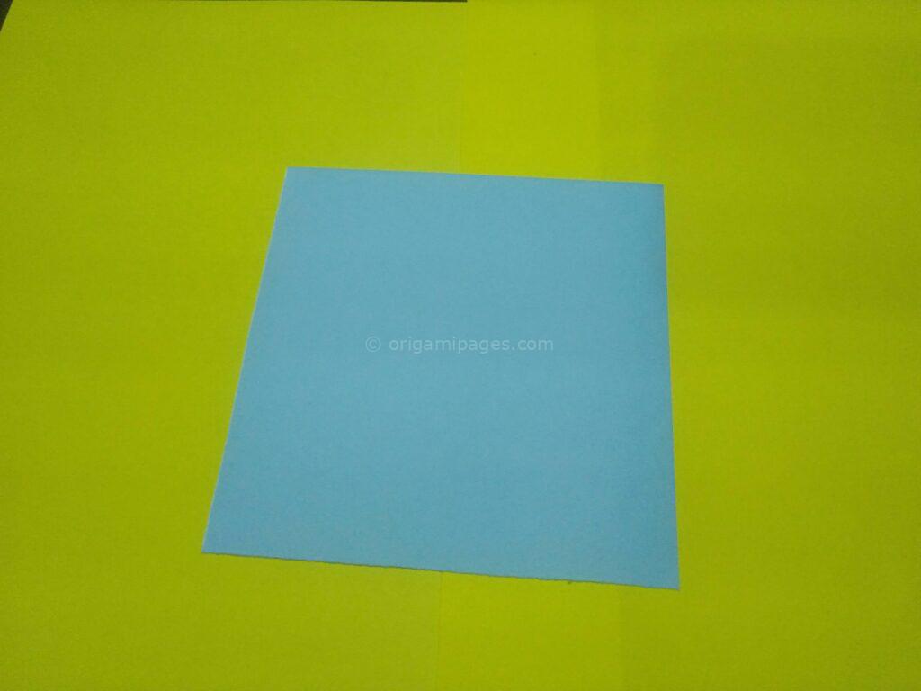 Origami daisy step: 1a