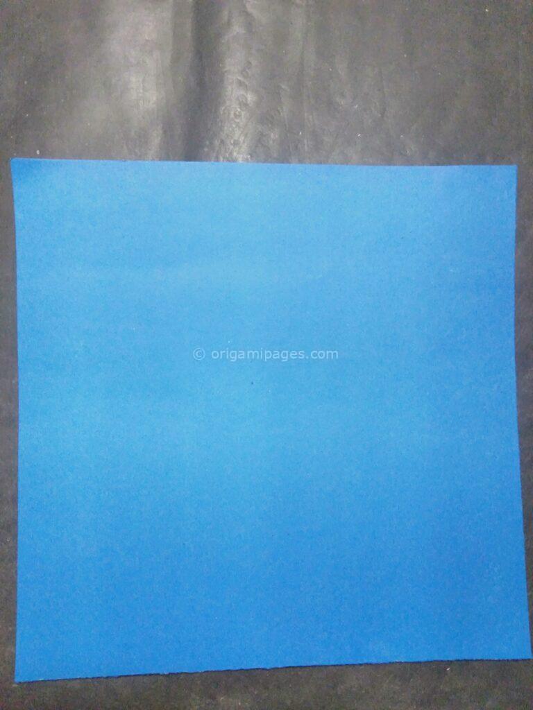 Origami cornflower step: 1