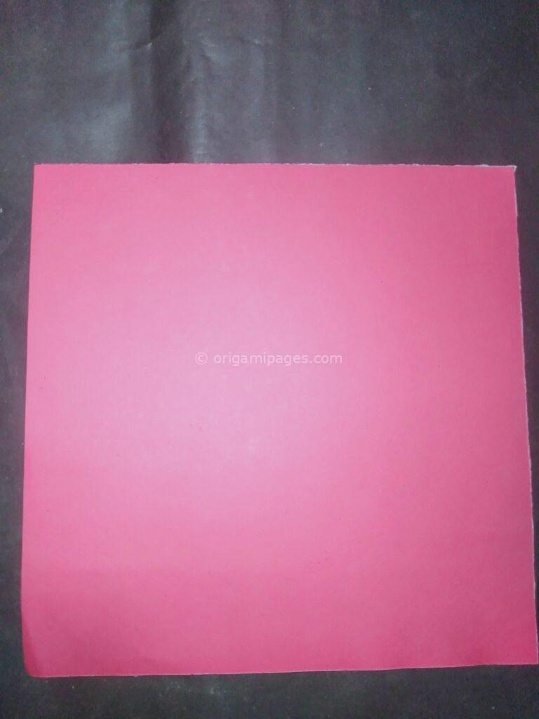 origami lotus step: 1