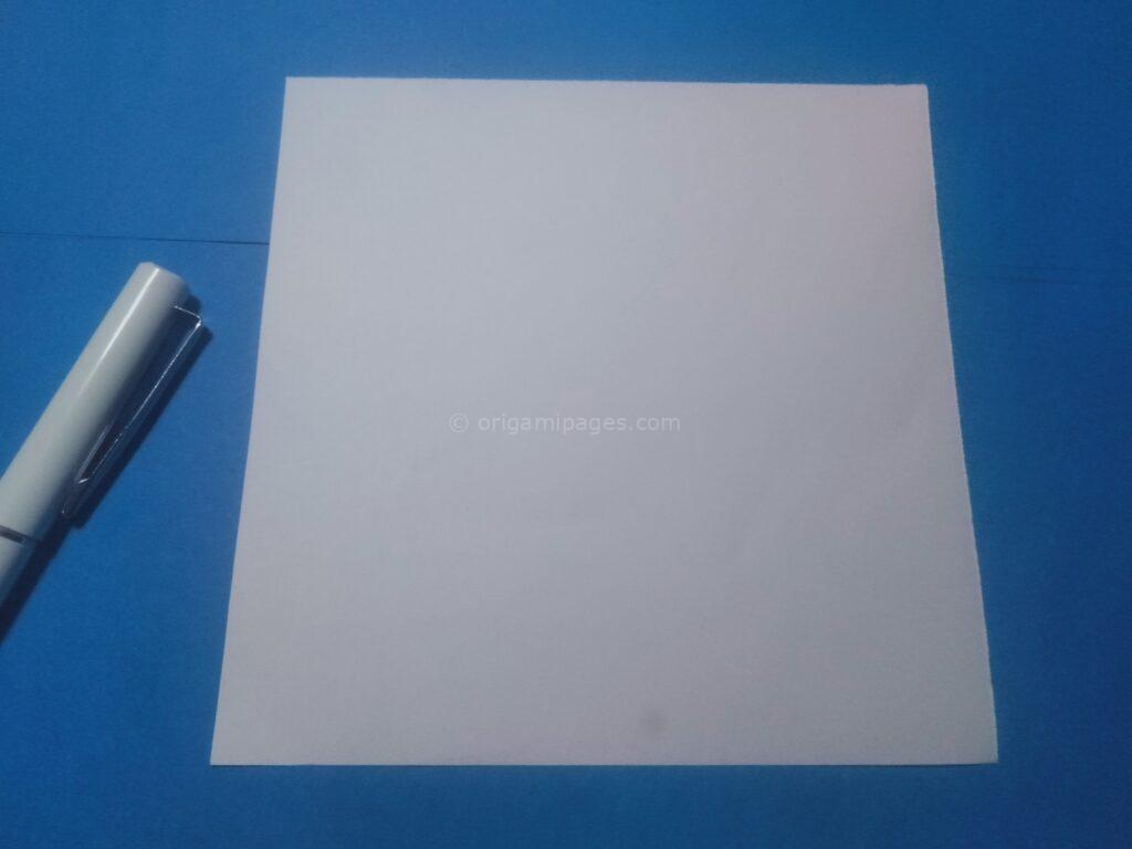 Origami Easter eggs step:1