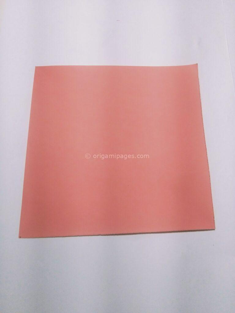 Origami strawberry step: 1