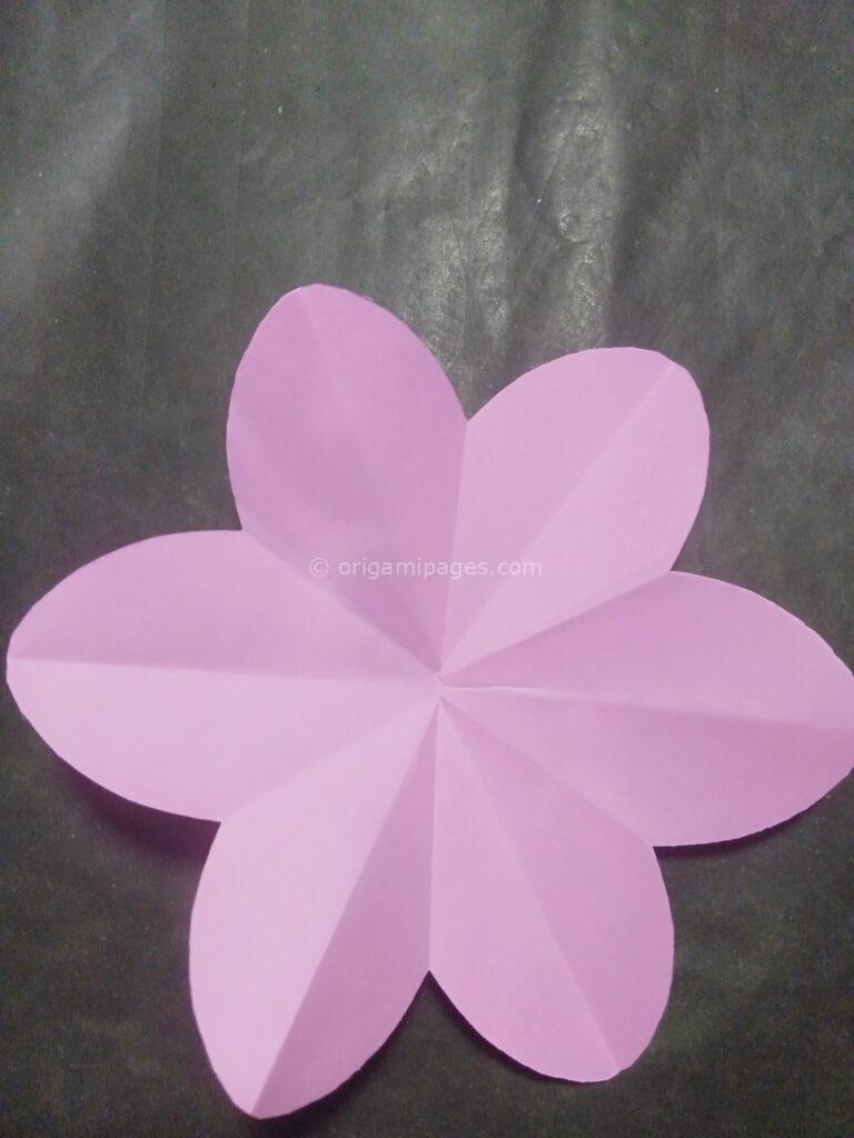 origami peach blossom step: 11