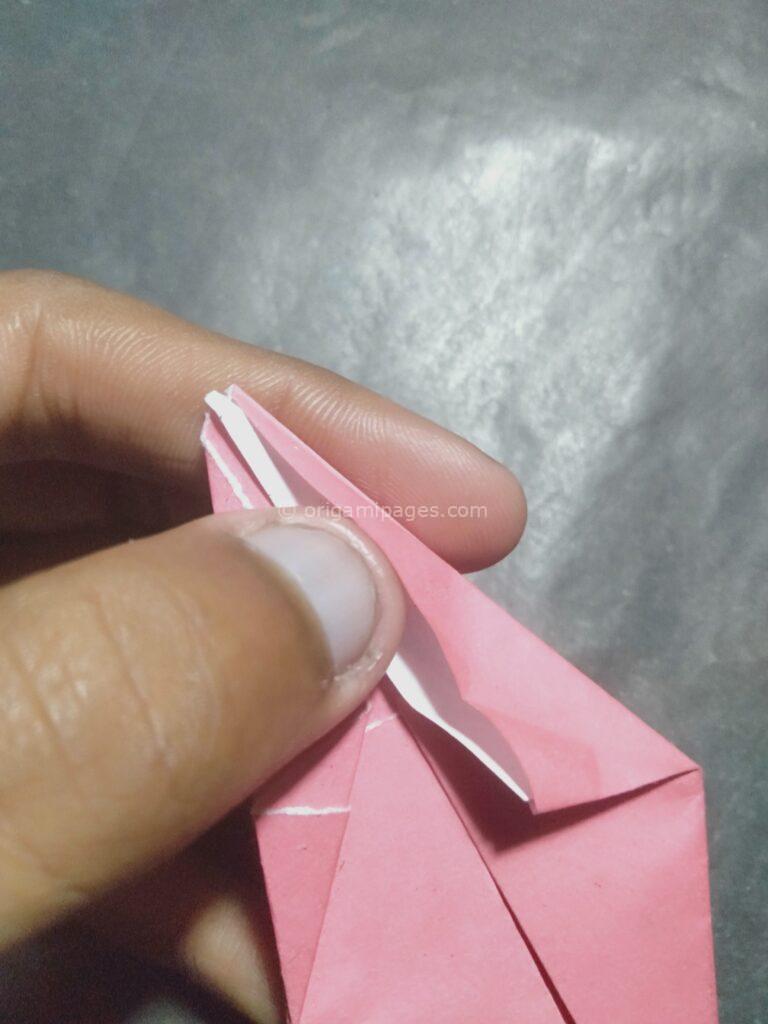 Origami harebell step: 10a