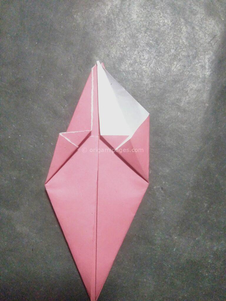 Origami harebell step: 10b