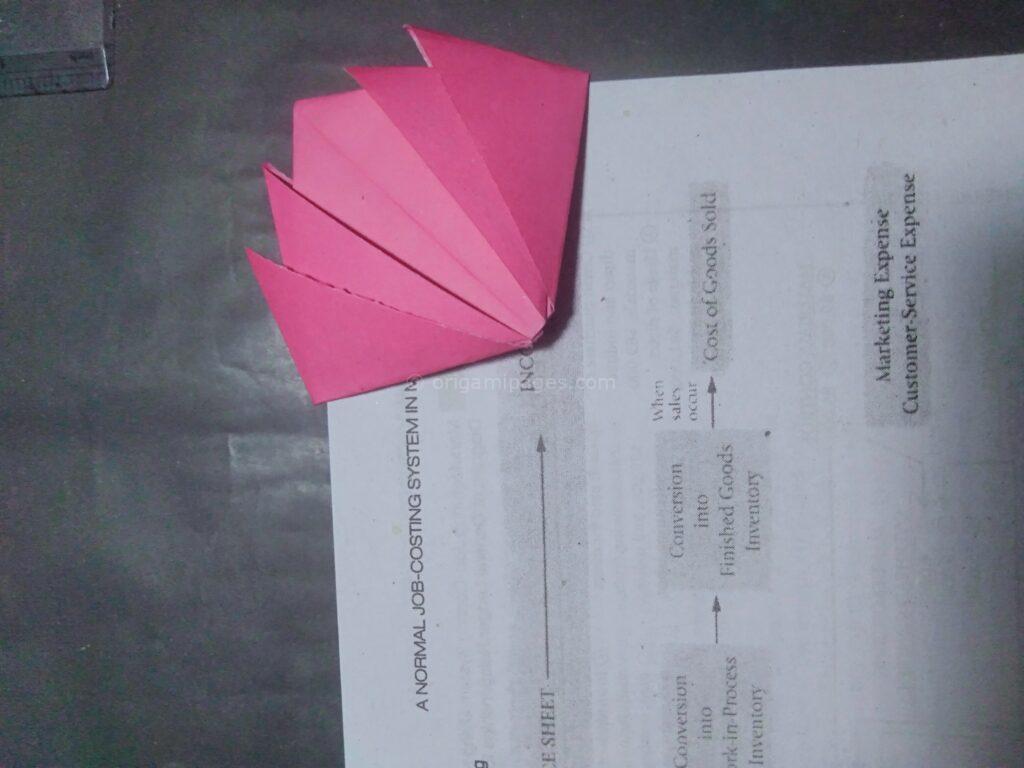 origami flower bookmark