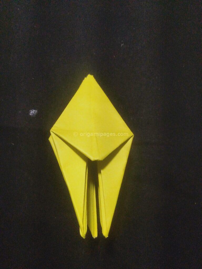 origami sunflower step: 10b