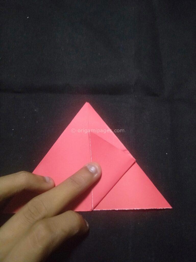 3D Origami Apple & Leaf step: 10