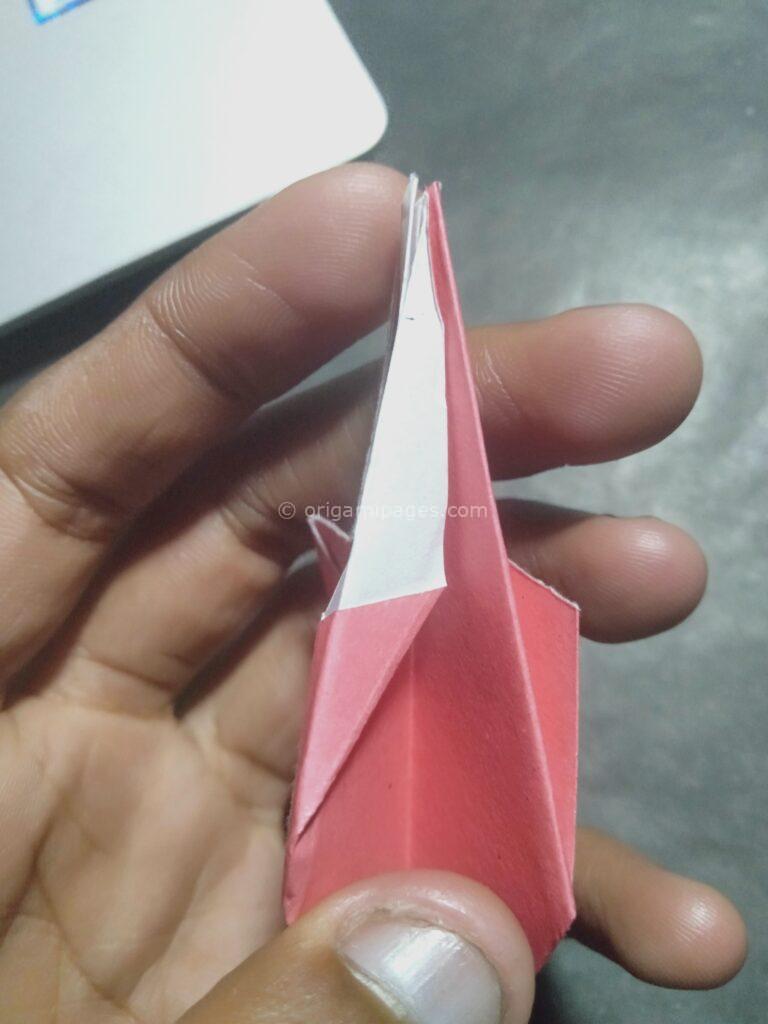 Origami harebell step: 11a
