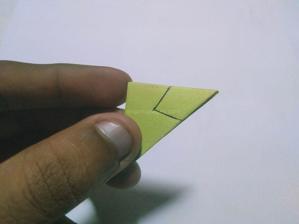 Origami strawberry step: 7d