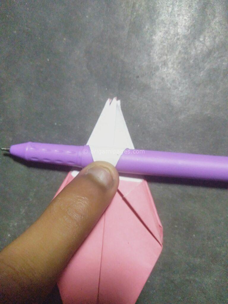 Origami harebell step: 12a