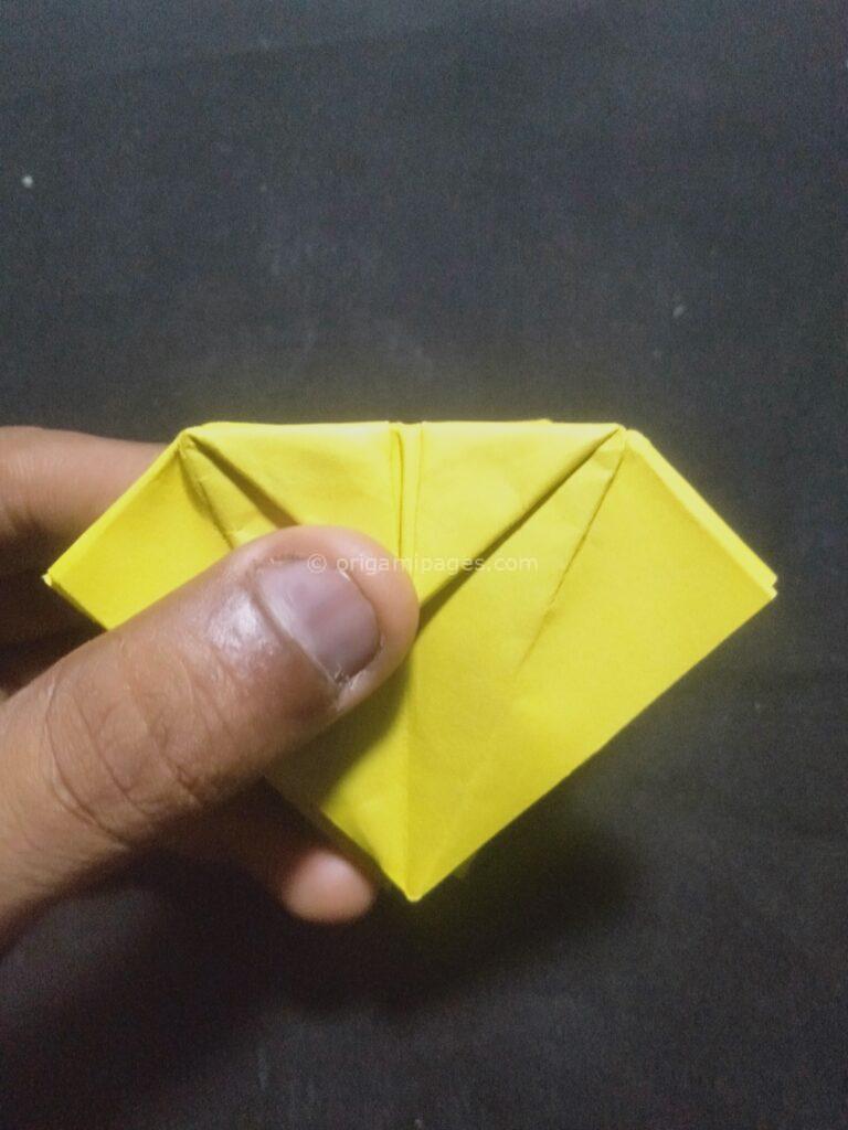origami sunflower step: 12c