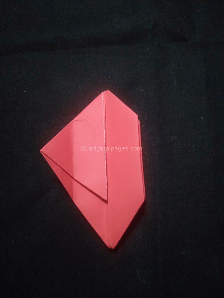 3D Origami Apple & Leaf step: 13