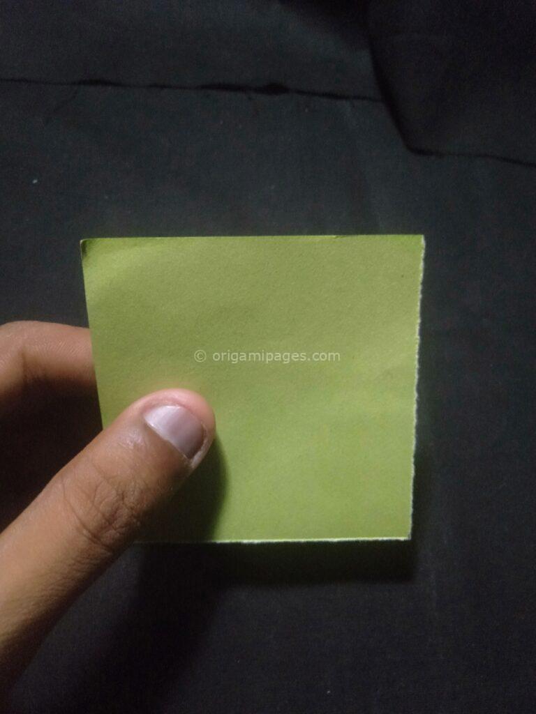 3D Origami Apple & Leaf step: 18a