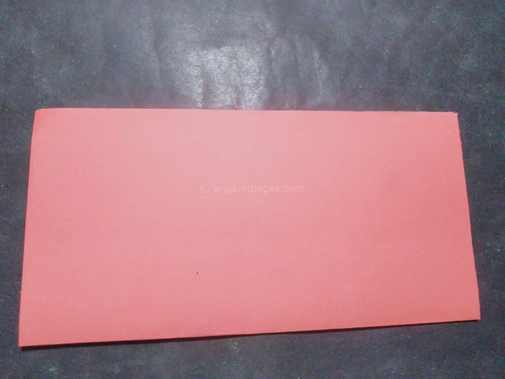 Origami cherry blossom step: 2