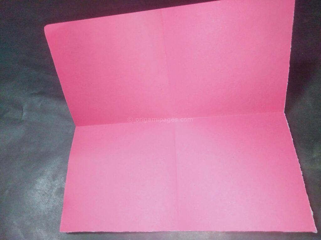 origami lotus step: 2