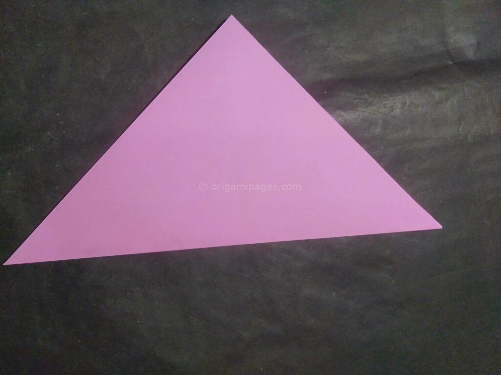 origami peach blossom step: 2