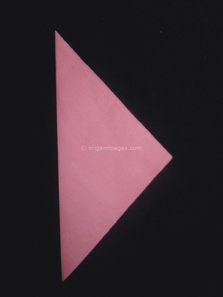 origami ice cream cone step: 2
