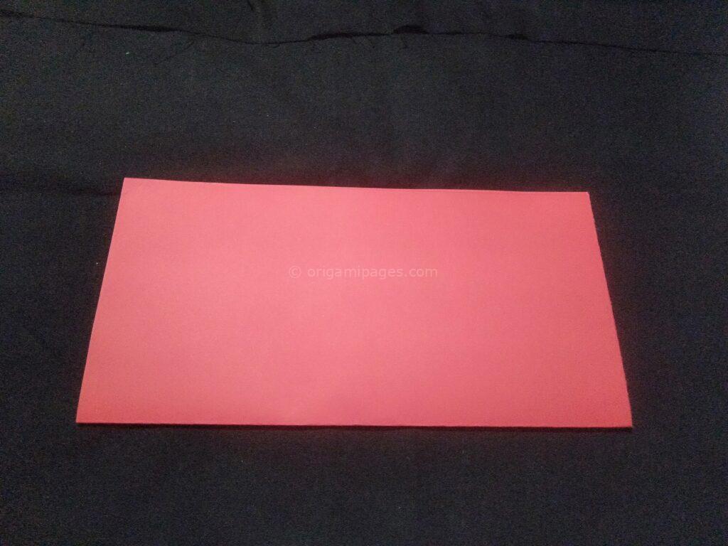 3D Origami Apple & Leaf step: 1