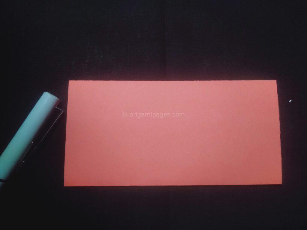 origami apple step: 2a