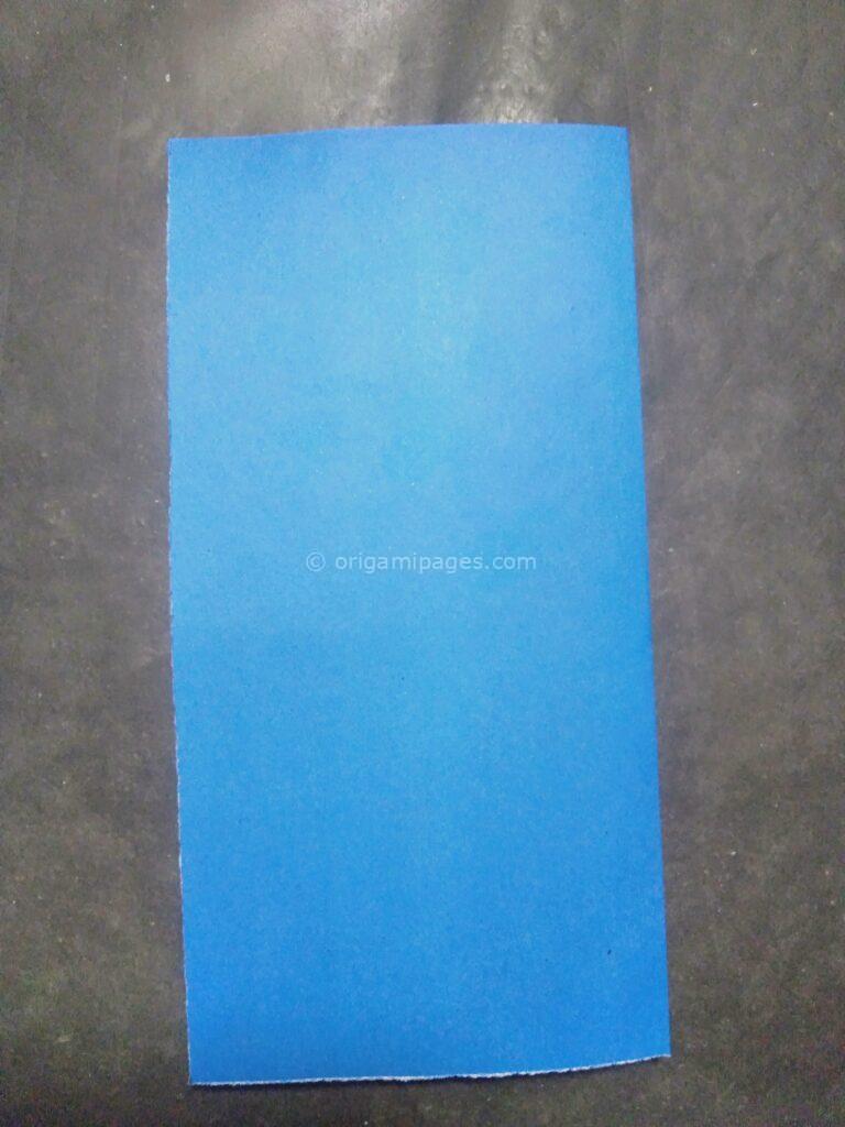 Origami cornflower step: 2a