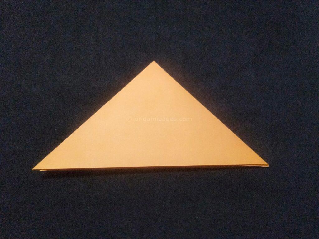 Halloween origami pumpkins step: 3