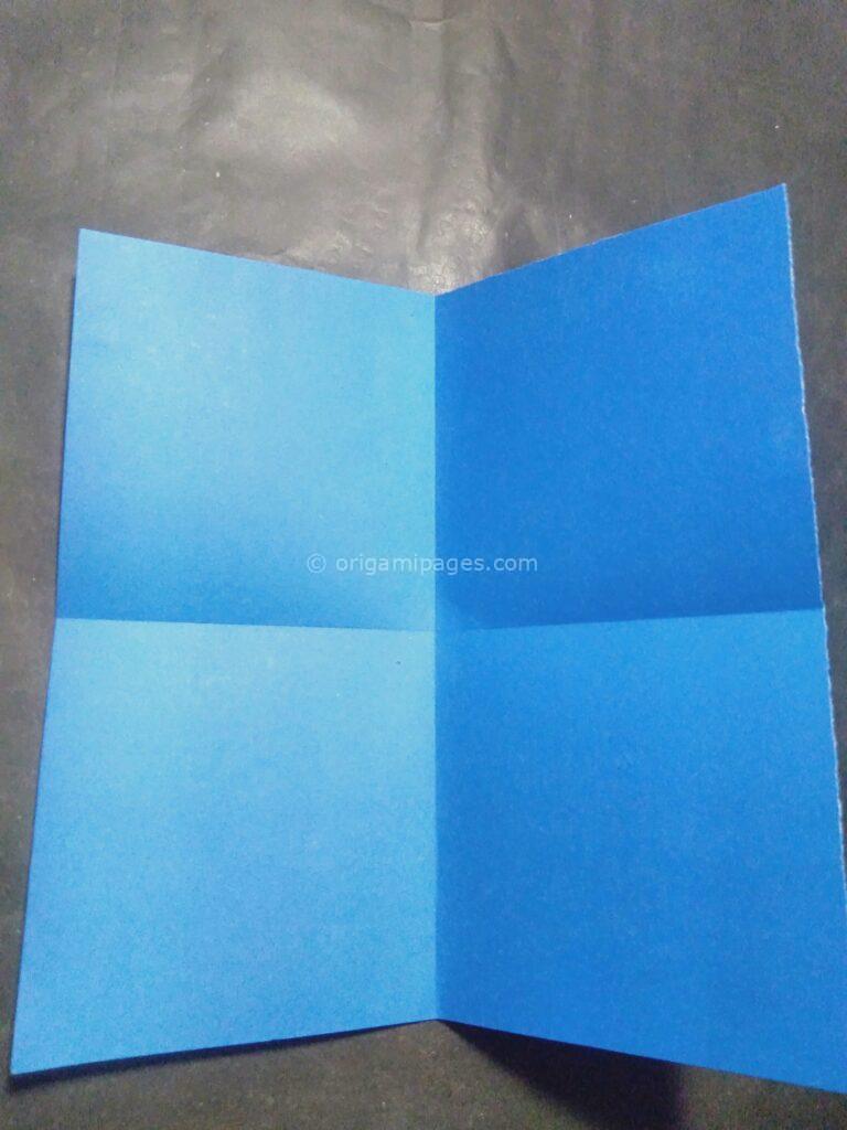 Origami cornflower step: 2b