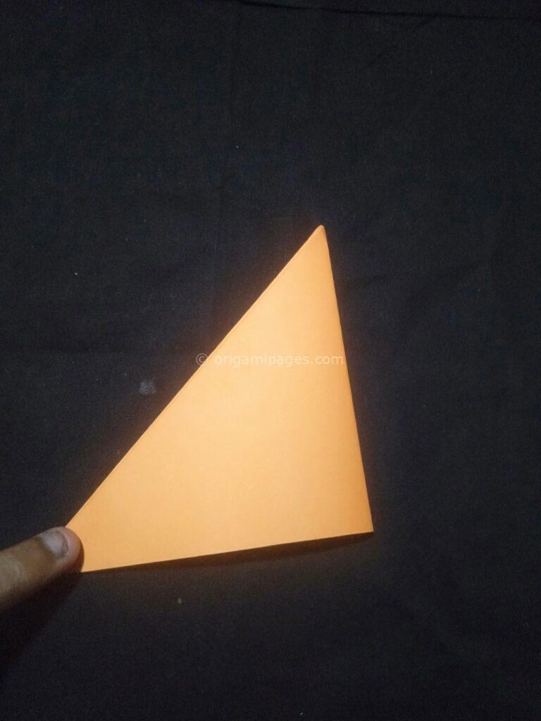 Halloween origami pumpkins step: 4