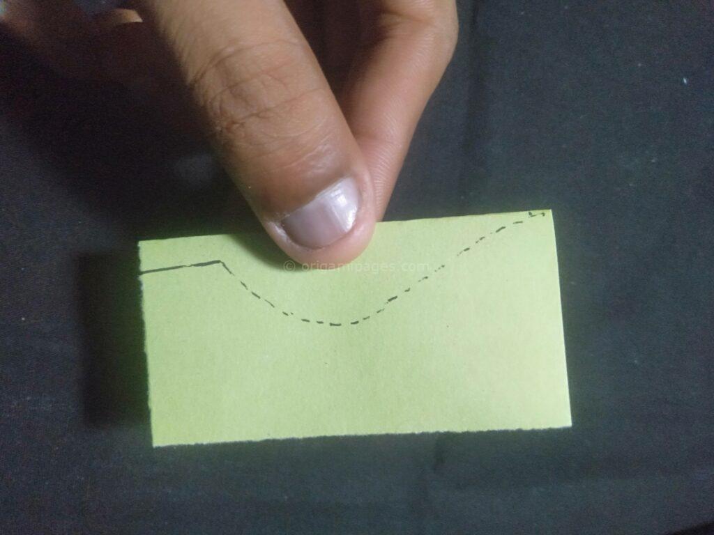 3D Origami Apple & Leaf step: 18c