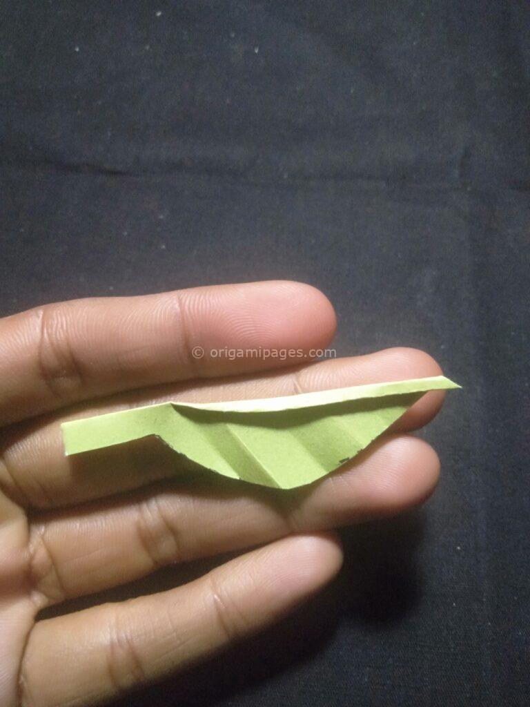 3D Origami Apple & Leaf step: 18g