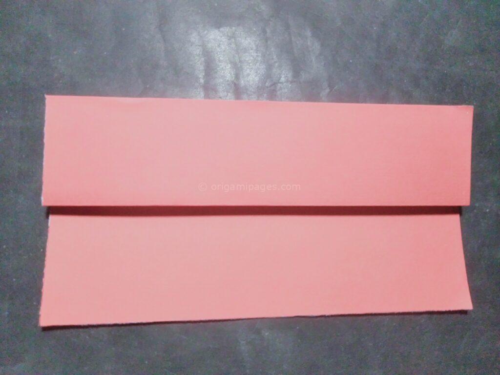 Origami cherry blossom step: 3