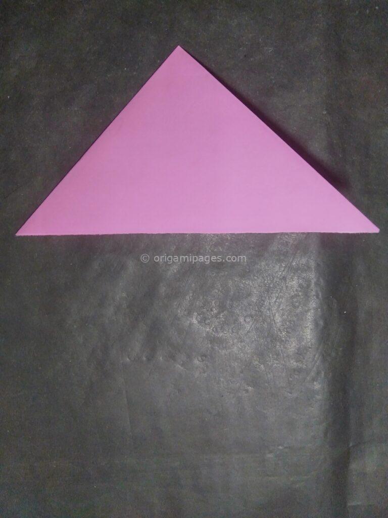 origami peach blossom step: 3