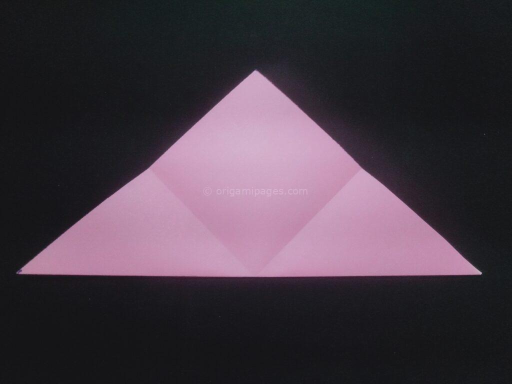 origami whipped cream step: 3a