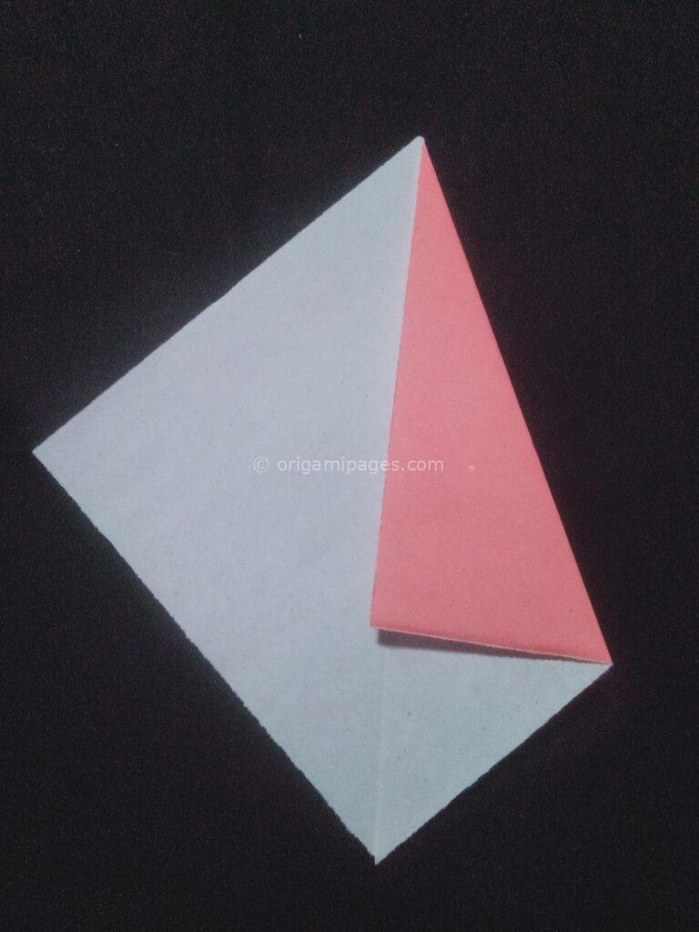 origami ice cream cone step: 3a