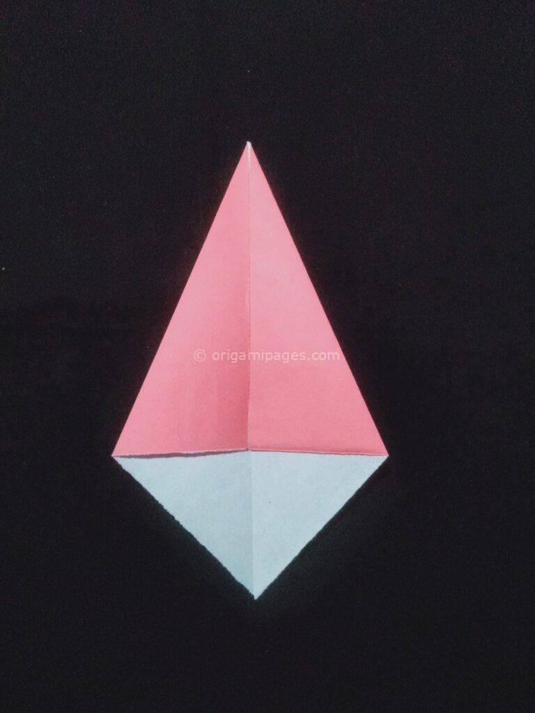 origami ice cream cone step: 3b