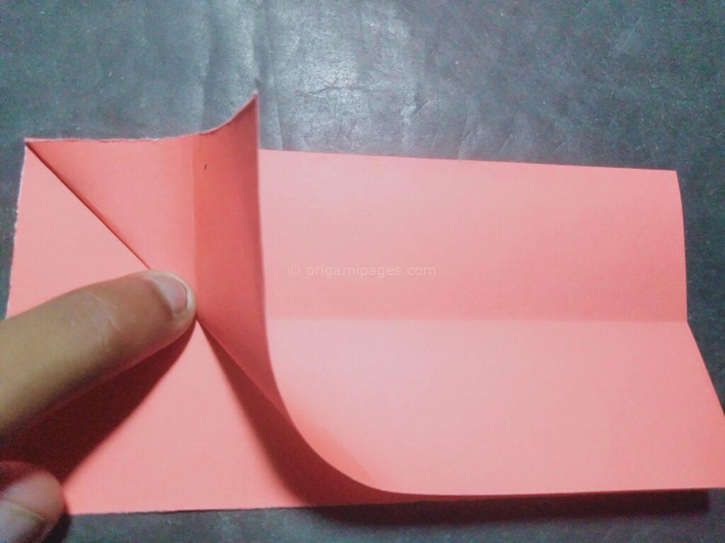 Origami cherry blossom step: 4