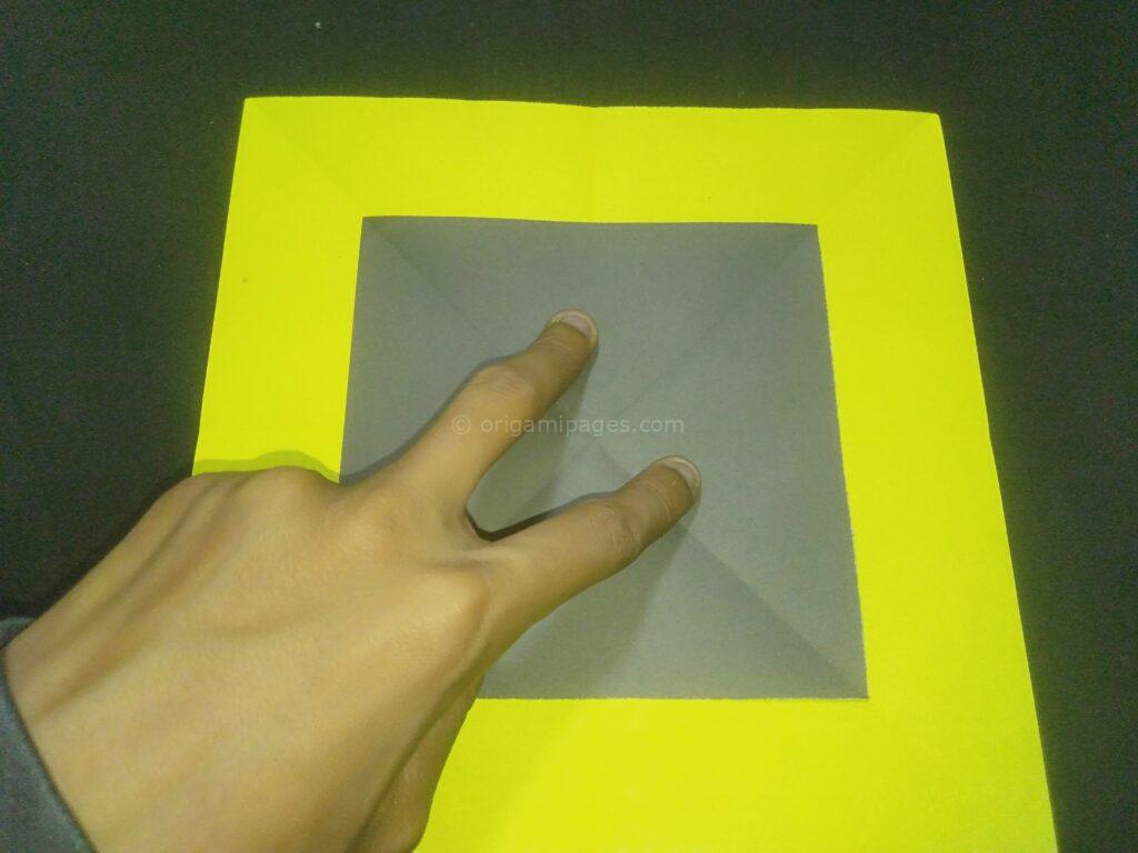 origami sunflower step: 4